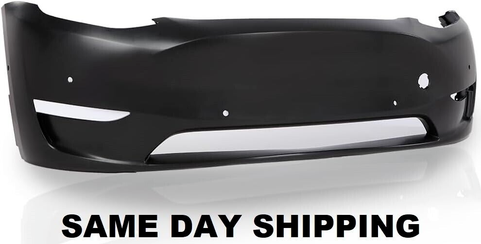 Fits Tesla Model Y 2020-2021 Front Bumper Cover with Sensor Holes - 1493736-S0-A