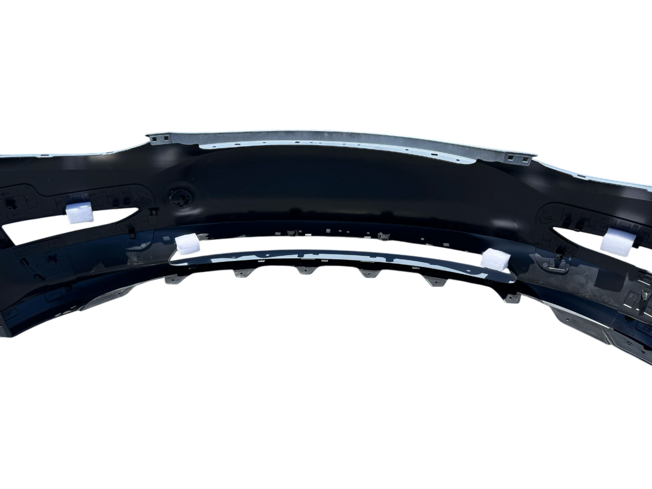 For Tesla Model 3 2021-2023 Front Bumper Cover w/o Sensor Holes - w/ cap