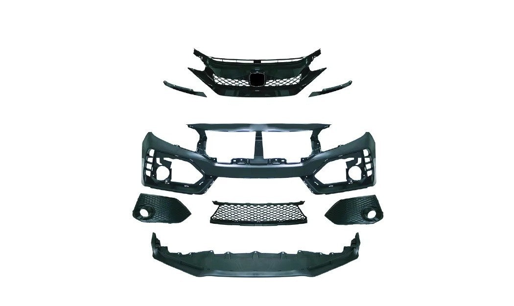 For Honda Civic 2016-2021 Sedan Type R Front Bumper Cover Full Kit Set