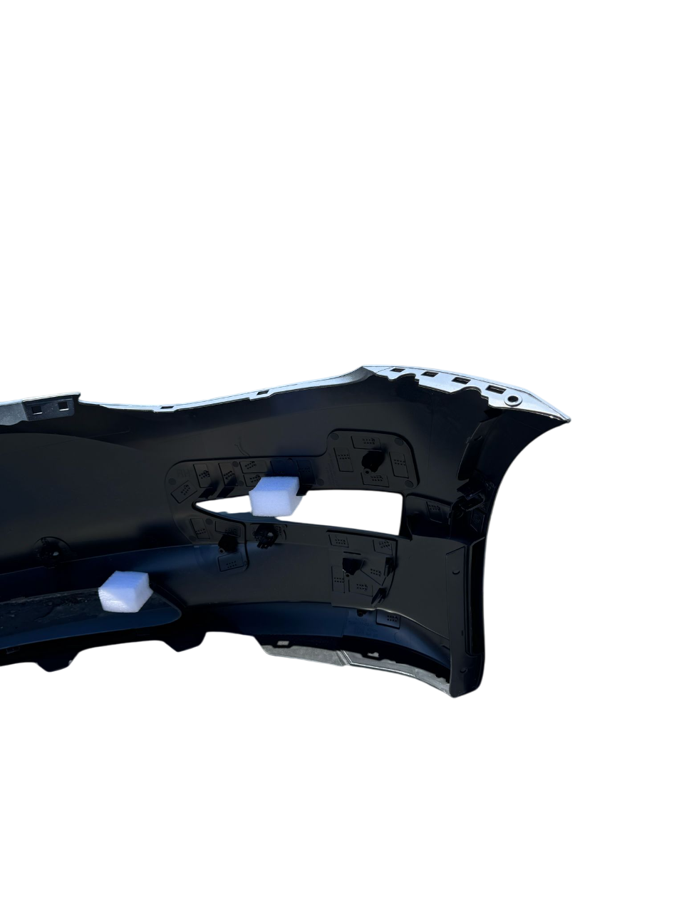 For Tesla Model 3 2017-2020 Front Bumper Cover w/ Sensor Holes and tow hitch cap