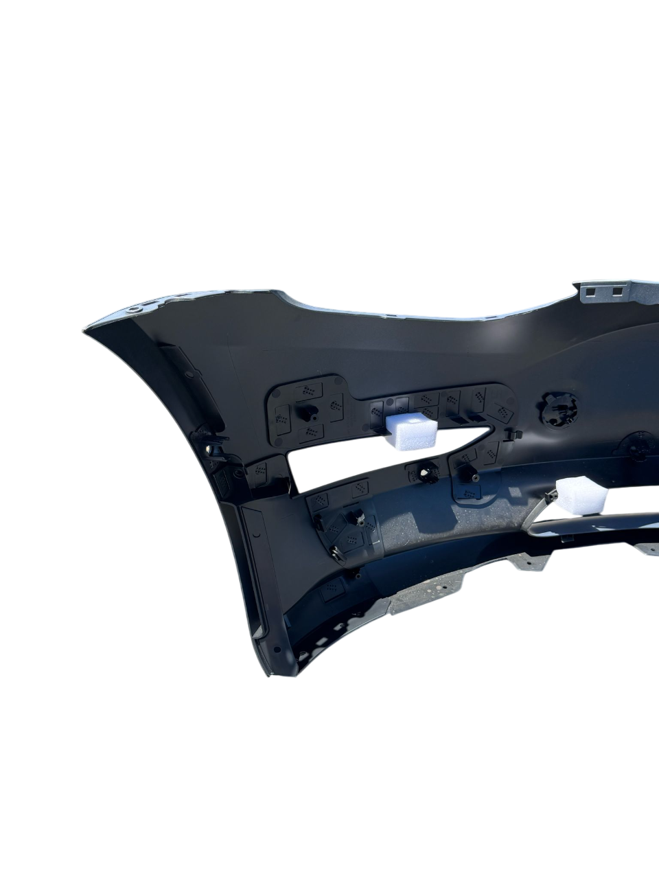 For Tesla Model 3 2017-2020 Front Bumper Cover w/ Sensor Holes and tow hitch cap