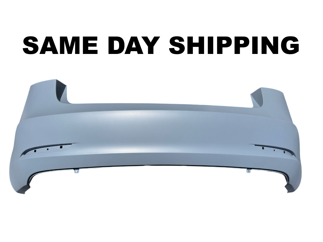 For Tesla Model 3 2021-2023 Rear Bumper Cover without Sensor holes - Grey