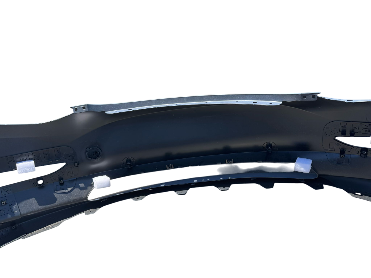 For Tesla Model 3 2017-2020 Front Bumper Cover w/ Sensor Holes and tow hitch cap
