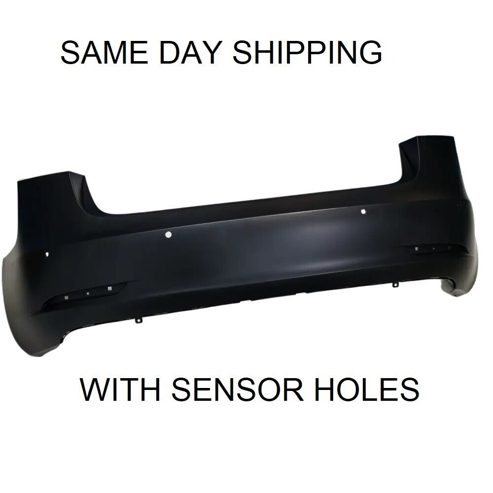 For Tesla Model 3 2017-2021 Rear Bumper Cover With Sensor Holes - 1916698-S0-A