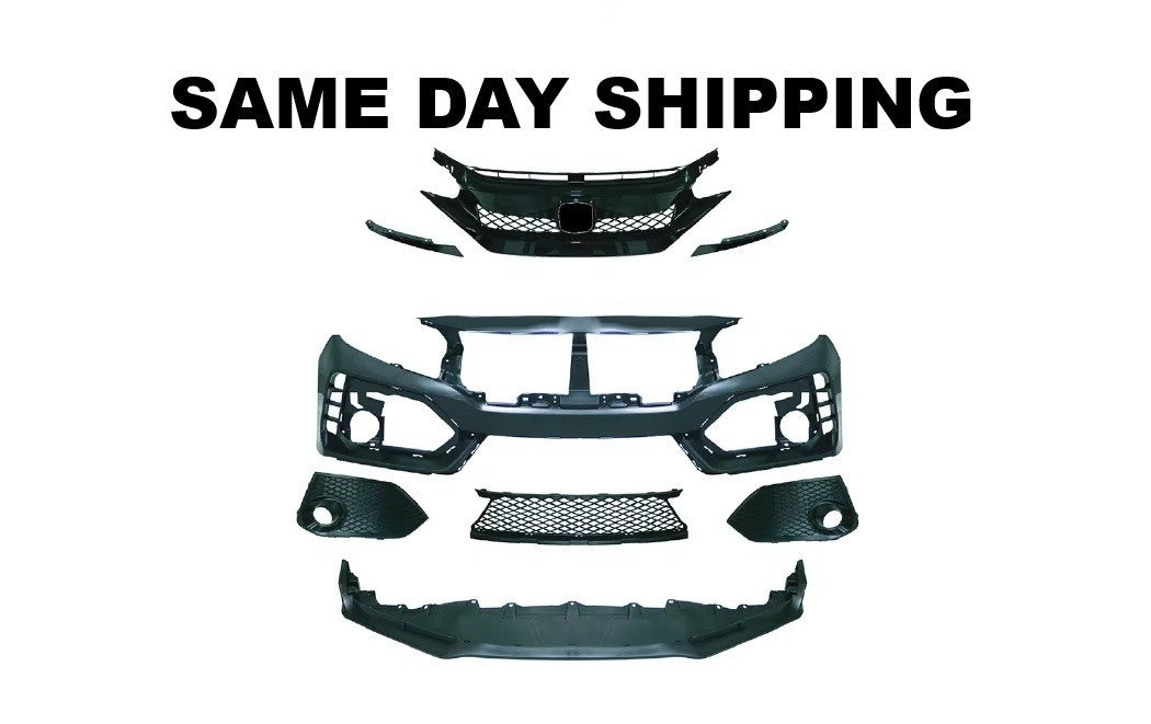 For Honda Civic 2016-2021 Sedan Type R Front Bumper Cover Full Kit Set