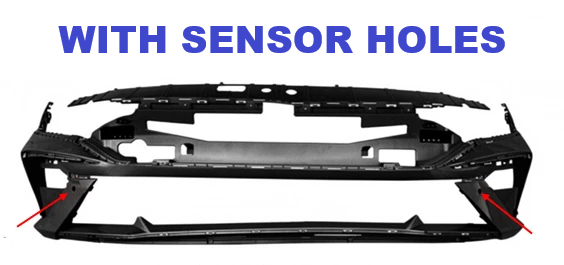 For Hyundai Elantra 2024-2026 Front Bumper Cover w/ Sensor Holes
