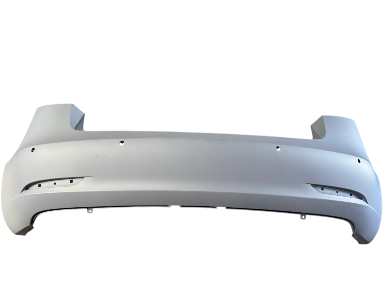 For Tesla Model 3 2017-2021 Rear Bumper Cover w/ Sensor Holes 1916698 - Grey